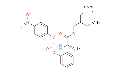 2-Ethylbutyl (2S)-2-[((4-nitrophenoxy)phenoxyphosphoryl)amino]propanoate