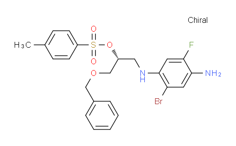(R)-1-(4-Amino-2-bromo-5-fluorophenylamino)-3-(benzyloxy)propan-2-ol tosylate