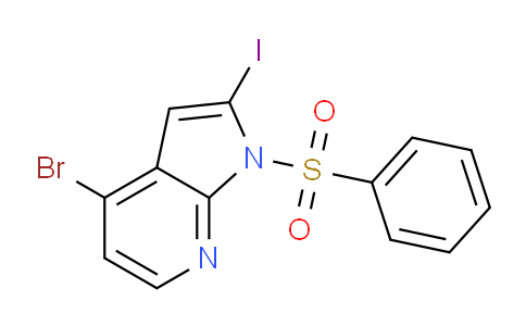 4-溴-2-碘-1-(苯磺酰基)-1H-吡咯并[2,3-b]吡啶