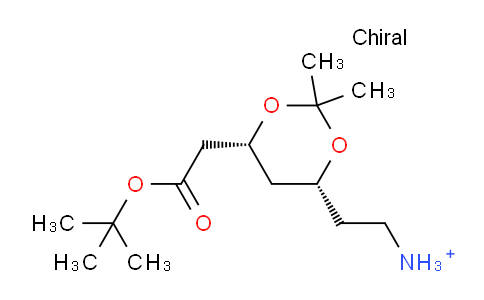 2-[(4R,6R)-2,2-dimethyl-6-[2-[(2-methylpropan-2-yl)oxy]-2-oxoethyl]-1,3-dioxan-4-yl]ethylazanium