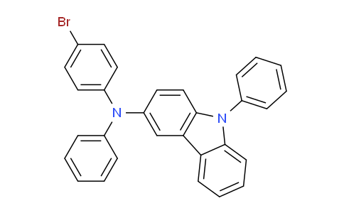 N-(4-Bromophenyl)-N,9-diphenyl-9H-carbazol-3-amine