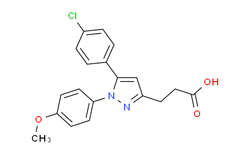 5-(4-Chlorophenyl)-1-(4-methoxyphenyl)-1H-pyrazole-3-propanoic acid