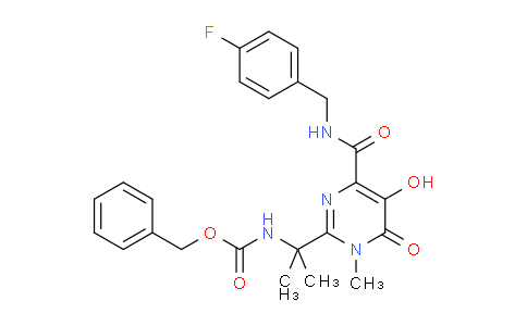 [1-[4-[[(4-氟苄基)氨基]羰基]-5-羟基-1-甲基-6-氧代-1,6-二氢嘧啶-2-基]-1-甲基乙基]氨基甲酸苄酯