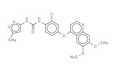 N-[2-氯-4-[(6,7-二甲氧基-4-喹啉基)氧基]苯基]-N'-(5-甲基-3-异恶唑基)脲