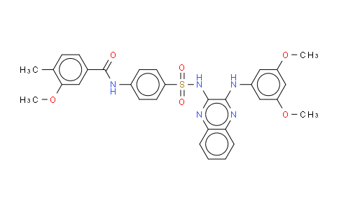 N-[2-[(3,5-二甲氧基苯基)氨基]喹喔啉-3-基]-4-[(4-甲基-3-甲氧基苯基)羰基]氨基苯磺酰胺