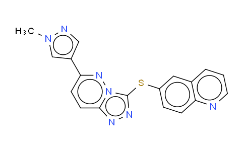 6-[[6-（1-甲基-1H-吡唑-4-基）-1,2,4-三唑并[4,3-B]哒嗪-3-基]硫基]喹啉