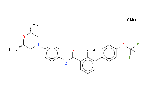 REL-N-[6-[(2R,6S)-2,6-二甲基-4-吗啉基]-3-吡啶基]-2-甲基-4'-(三氟甲氧基)-[1,1'-联苯]-3-甲酰胺