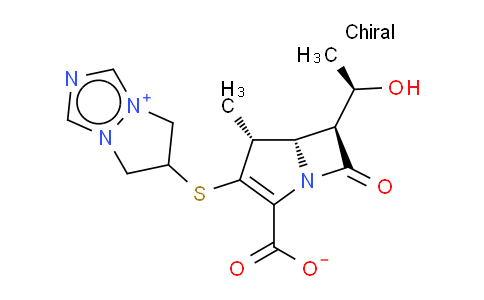 6-[[(4R,5S,6S)-2-羧基-6-((1R)-1-羟乙基)-4-甲基-7-氧代-1-氮杂双环[3.2.0]庚-2-烯-3-基]硫]-6,7-双氢-5H-哌唑酮[1,2-a][1,2,4]三氮杂-4-内盐