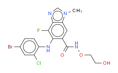 5-[(4-溴-2-氯苯基)氨基]-4-氟-N-(2-羟基乙氧基)-1-甲基-1H-苯并咪唑-6-甲酰胺