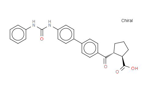 (1R,2R)-2-[[4-[[(苯基氨基)羰基]氨基][1,1-联苯]-4-基]甲酰基]环戊烷羧酸