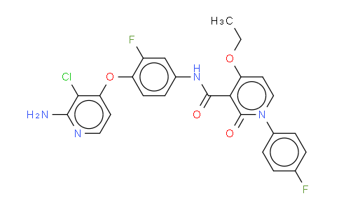 N-[4-[(2-氨基-3-氯吡啶-4-基)氧基]-3-氟苯基]-4-乙氧基-1-(4-氟苯基)-2-氧代-1,2-二氢吡啶-3-甲酰胺