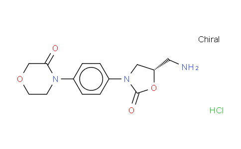 4-[4-[(5S)-5-(Aminomethyl)-2-oxo-3-oxazolidinyl]phenyl]-3-morpholinone hydrochloride (Rivaroxaban Intermediate)