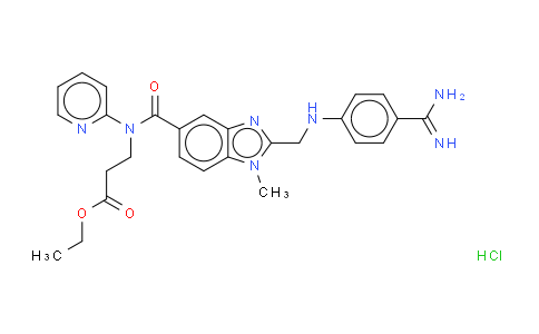 N-[[2-[[[4-(Aminoiminomethyl)phenyl]amino]methyl]-1-methyl-1H-benzimidazol-5-yl]carbonyl]-N-2-pyridinyl-beta-alanine ethyl ester hydrochloride (Dabigatran Intermediate)