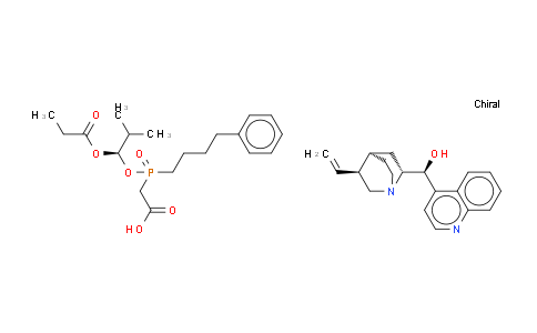 (8a,9R)-Cinchonan-9-olmono[[(S)-[(1R)-2-methyl-1-(1-oxopropoxy)propoxy](4-phenylbutyl)phosphinyl]acetate] (Fosinopril Intermediate)