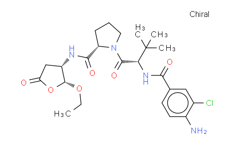 (S)-1-((S)-2-(4-Amino-3-chlorobenzamido)-3,3-dimethylbutanoyl)-N-((2R,3S)-2-ethoxy-5-oxotetrahydrofuran-3-yl)pyrrolidine-2-carboxamide