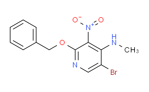 2-(benzyloxy)-5-bromo-N-methyl-3-nitropyridin-4-amine