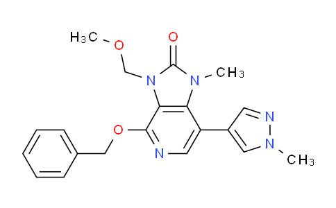 4-(benzyloxy)-3-(methoxymethyl)-1-methyl-7-(1-methyl-1H-pyrazol-4-yl)-1,3-dihydro-2H-imidazo[4,5-c]pyridin-2-one