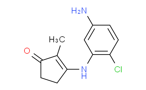 3-((5-amino-2-chlorophenyl)amino)-2-methylcyclopent-2-en-1-one