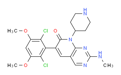 6-(2,6-dichloro-3,5-dimethoxyphenyl)-2-(methylamino)-8-(piperidin-4-yl)pyrido[2,3-d]pyrimidin-7(8H)-one