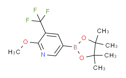 2-methoxy-5-(4,4,5,5-tetramethyl-1,3,2-dioxaborolan-2-yl)-3-(trifluoromethyl)pyridine