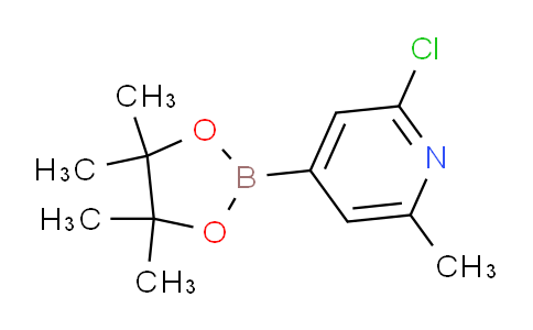 2-chloro-6-methyl-4-(4,4,5,5-tetramethyl-1,3,2-dioxaborolan-2-yl)pyridine