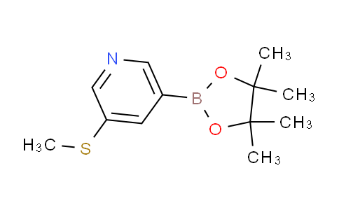 3-(methylthio)-5-(4,4,5,5-tetramethyl-1,3,2-dioxaborolan-2-yl)pyridine