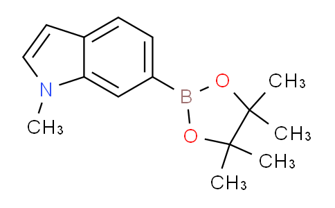 1-甲基- 6 -(4,4,5,5 -四甲基-1,3,2 - 二氧硼戊环-2-基)-1H -吲哚