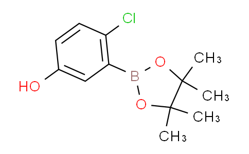 4-氯-3-(4,4,5,5-四甲基-1,3,2-二氧硼杂环戊烷-2-基)苯酚