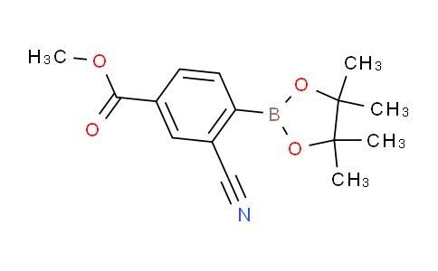 methyl 3-cyano-4-(4,4,5,5-tetramethyl-1,3,2-dioxaborolan-2-yl)benzoate