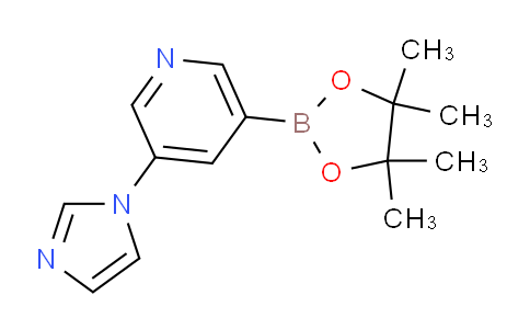 3-(1H-imidazol-1-yl)-5-(4,4,5,5-tetramethyl-1,3,2-dioxaborolan-2-yl)pyridine