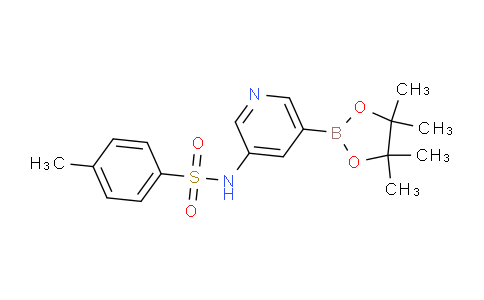 4-methyl-N-(5-(4,4,5,5-tetramethyl-1,3,2-dioxaborolan-2-yl)pyridin-3-yl)benzenesulfonamide