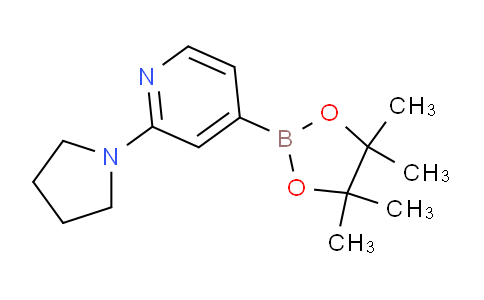2-(pyrrolidin-1-yl)-4-(4,4,5,5-tetramethyl-1,3,2-dioxaborolan-2-yl)pyridine