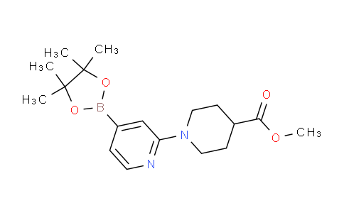 methyl 1-(4-(4,4,5,5-tetramethyl-1,3,2-dioxaborolan-2-yl)pyridin-2-yl)piperidine-4-carboxylate
