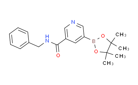 3-吡啶甲酰胺,N-(苯基甲基)-5-(4,4,5,5-四甲基-1,3,2-二氧杂环戊硼烷-2-基)-