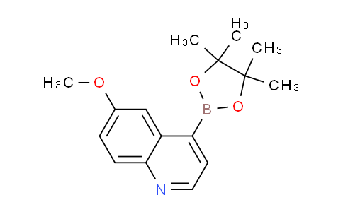 6-methoxy-4-(4,4,5,5-tetramethyl-1,3,2-dioxaborolan-2-yl)quinoline