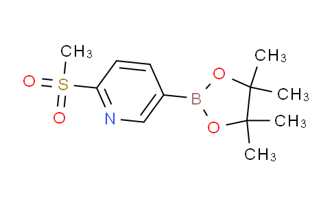 2-(methylsulfonyl)-5-(4,4,5,5-tetramethyl-1,3,2-dioxaborolan-2-yl)pyridine