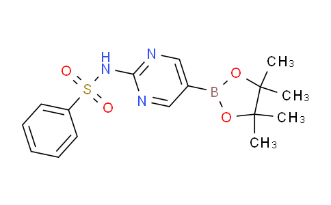 N-(5-(4,4,5,5-tetramethyl-1,3,2-dioxaborolan-2-yl)pyrimidin-2-yl)benzenesulfonamide