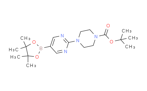 tert-butyl 4-(5-(4,4,5,5-tetramethyl-1,3,2-dioxaborolan-2-yl)pyrimidin-2-yl)piperazine-1-carboxylate