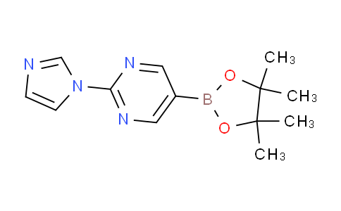 2-(1H-imidazol-1-yl)-5-(4,4,5,5-tetramethyl-1,3,2-dioxaborolan-2-yl)pyrimidine