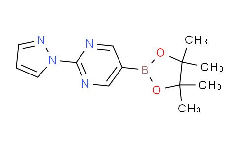 2-(1H-pyrazol-1-yl)-5-(4,4,5,5-tetramethyl-1,3,2-dioxaborolan-2-yl)pyrimidine