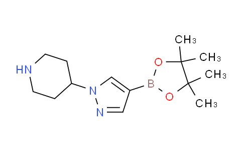 4-(4-(4,4,5,5-四甲基-1,3,2-二氧杂硼环戊烷-2-基)-1H-吡唑-1-基)哌啶