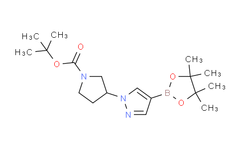 tert-butyl 3-(4-(4,4,5,5-tetramethyl-1,3,2-dioxaborolan-2-yl)-1H-pyrazol-1-yl)pyrrolidine-1-carboxylate