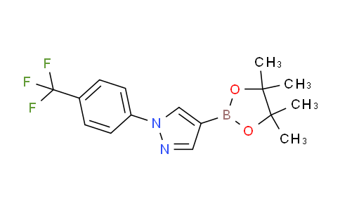 4-(4,4,5,5-tetramethyl-1,3,2-dioxaborolan-2-yl)-1-(4-(trifluoromethyl)phenyl)-1H-pyrazole
