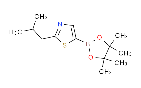 2-isobutyl-5-(4,4,5,5-tetramethyl-1,3,2-dioxaborolan-2-yl)thiazole