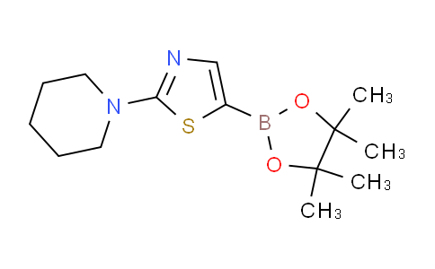 2-(piperidin-1-yl)-5-(4,4,5,5-tetramethyl-1,3,2-dioxaborolan-2-yl)thiazole