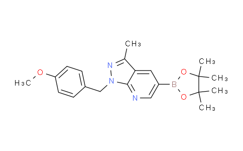 1-(4-甲氧基苄基)-3-甲基-1H-吡唑并[3,4-B]吡啶-5-硼酸频哪酯