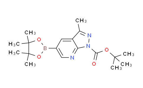 tert-butyl 3-methyl-5-(4,4,5,5-tetramethyl-1,3,2-dioxaborolan-2-yl)-1H-pyrazolo[3,4-b]pyridine-1-carboxylate