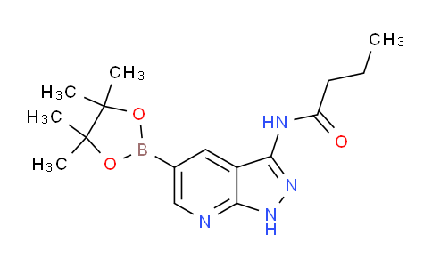 丁酰胺,N-[5-(4,4,5,5-四甲基-1,3,2-二氧杂环戊硼烷-2-基)-1H-吡唑并[3,4-B]吡啶-3-基]-