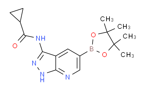 环丙酰胺,N-[5-(4,4,5,5-四甲基-1,3,2-二氧杂环戊硼烷-2-基)-1H-吡唑并[3,4-B]吡啶-3-基]-
