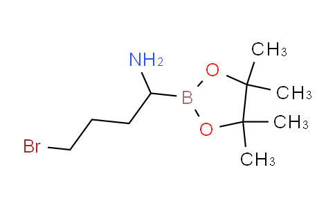 4-bromo-1-(4,4,5,5-tetramethyl-1,3,2-dioxaborolan-2-yl)butan-1-amine